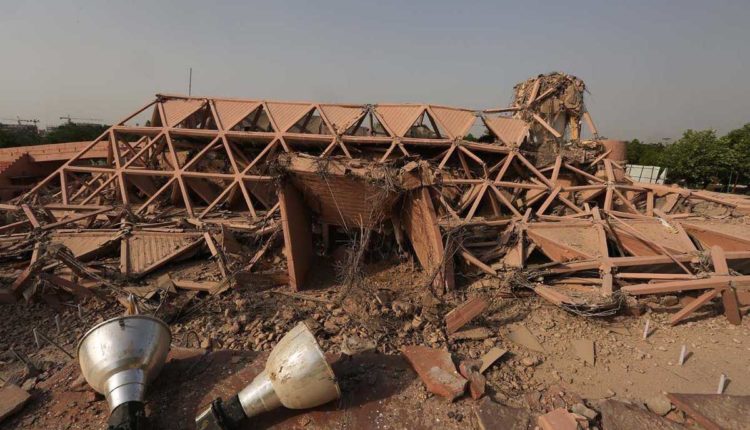 hall of nations, destruction, demolition, sthapatya, modern heritage, destruction of heritage